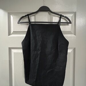 Abercrombie & Fitch Black Linen Top